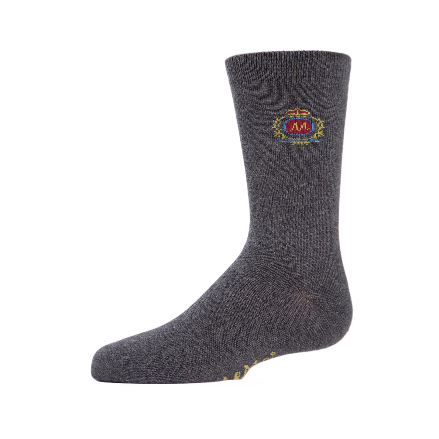 Memoi Boys Sophisti-Crest Mercerized Cotton Blend Crew Socks - Mk-168