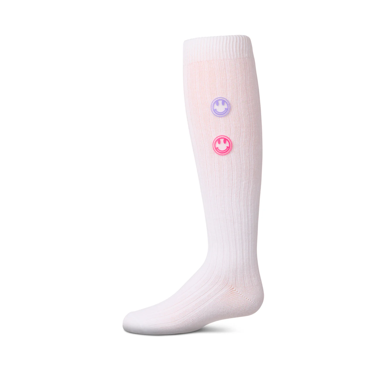 Memoi Rubber Smiley Face Knee High - MKF-7177