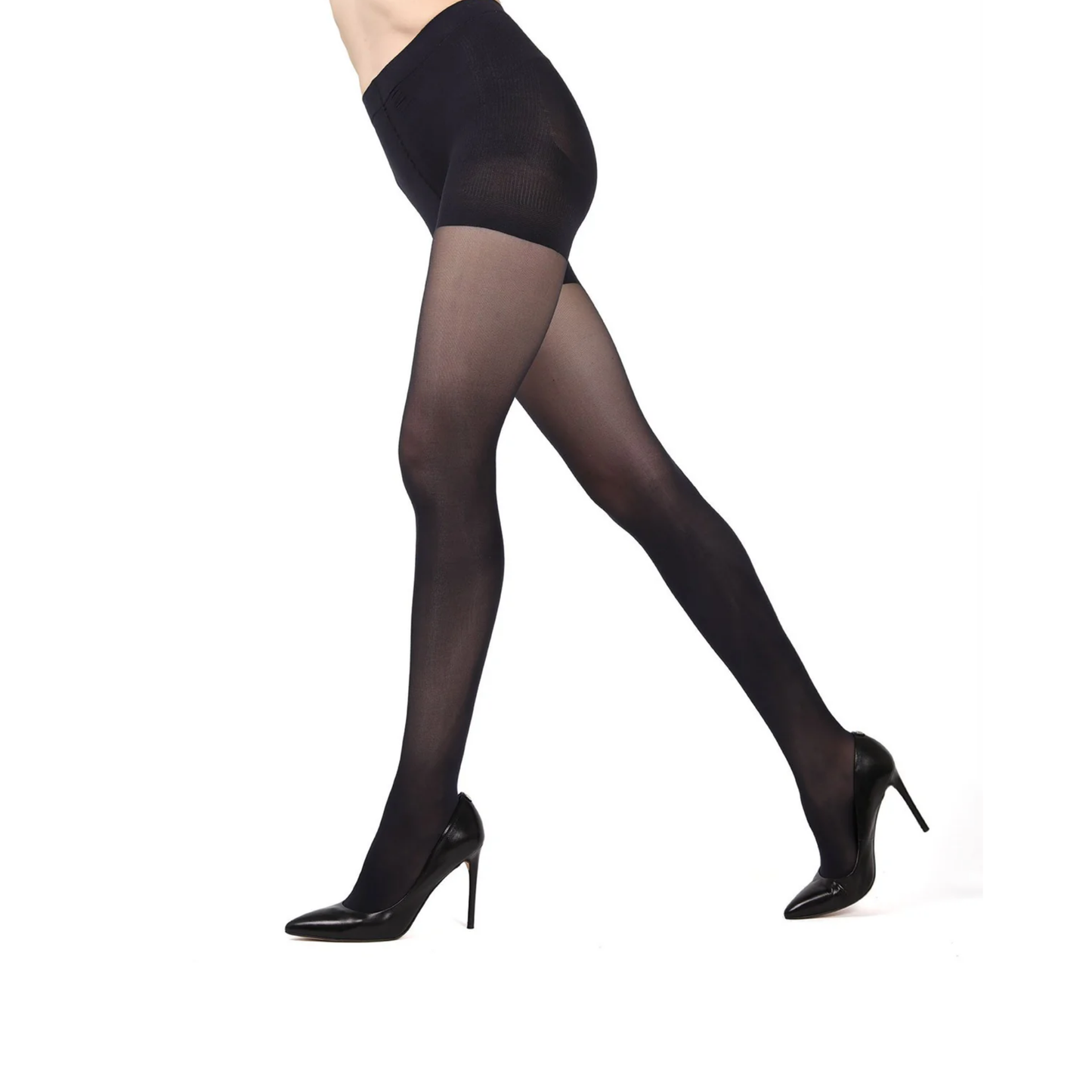 Memoi Womens Semi-Opaque FirmFit Control Top Tights - Mo-840