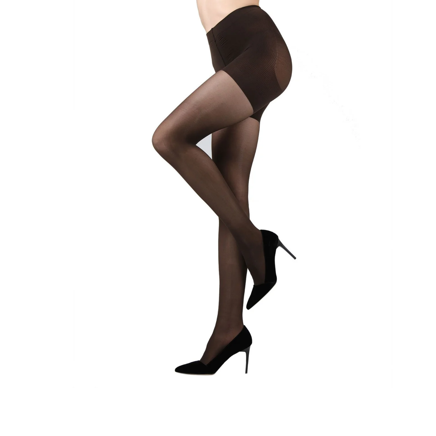 Memoi Womens Semi-Opaque FirmFit Control Top Tights - Mo-840