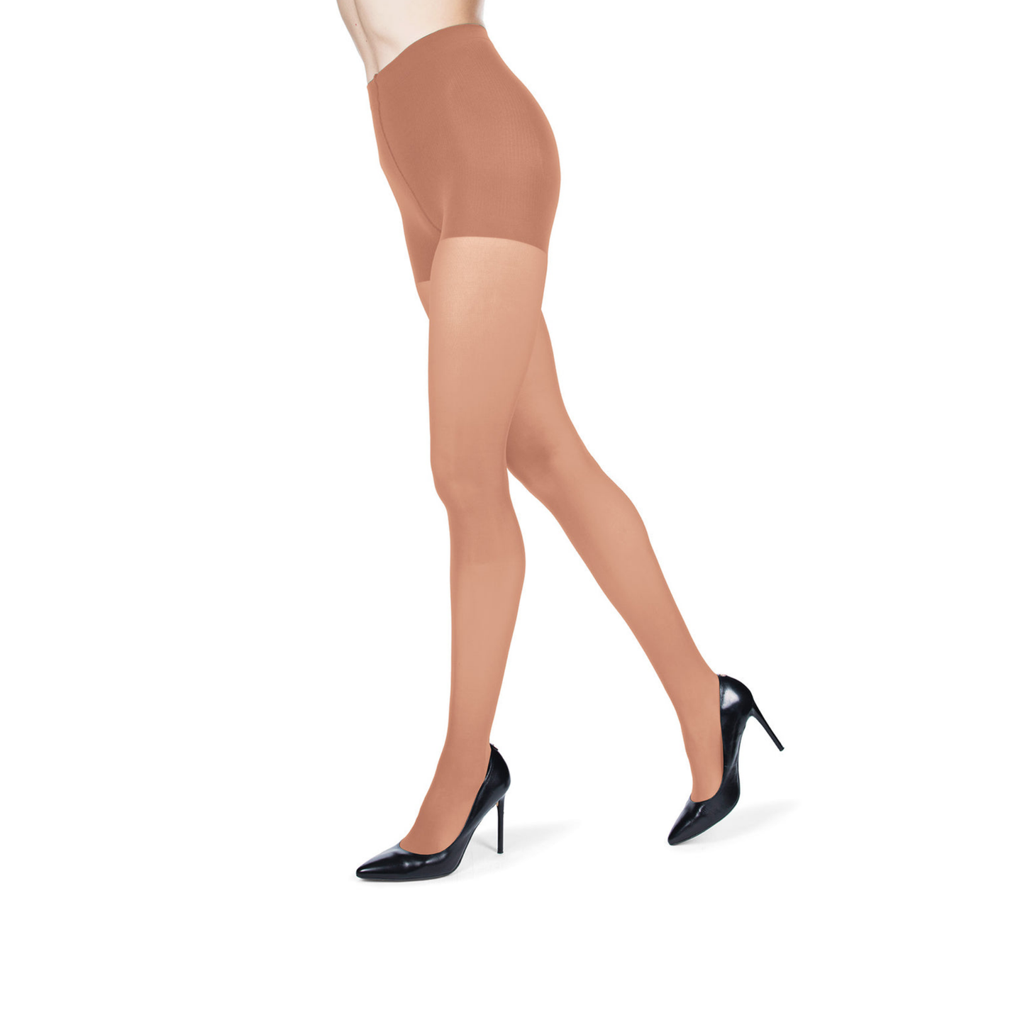 Memoi Womens Semi-Opaque FirmFit Control Top Tights - Mo-840