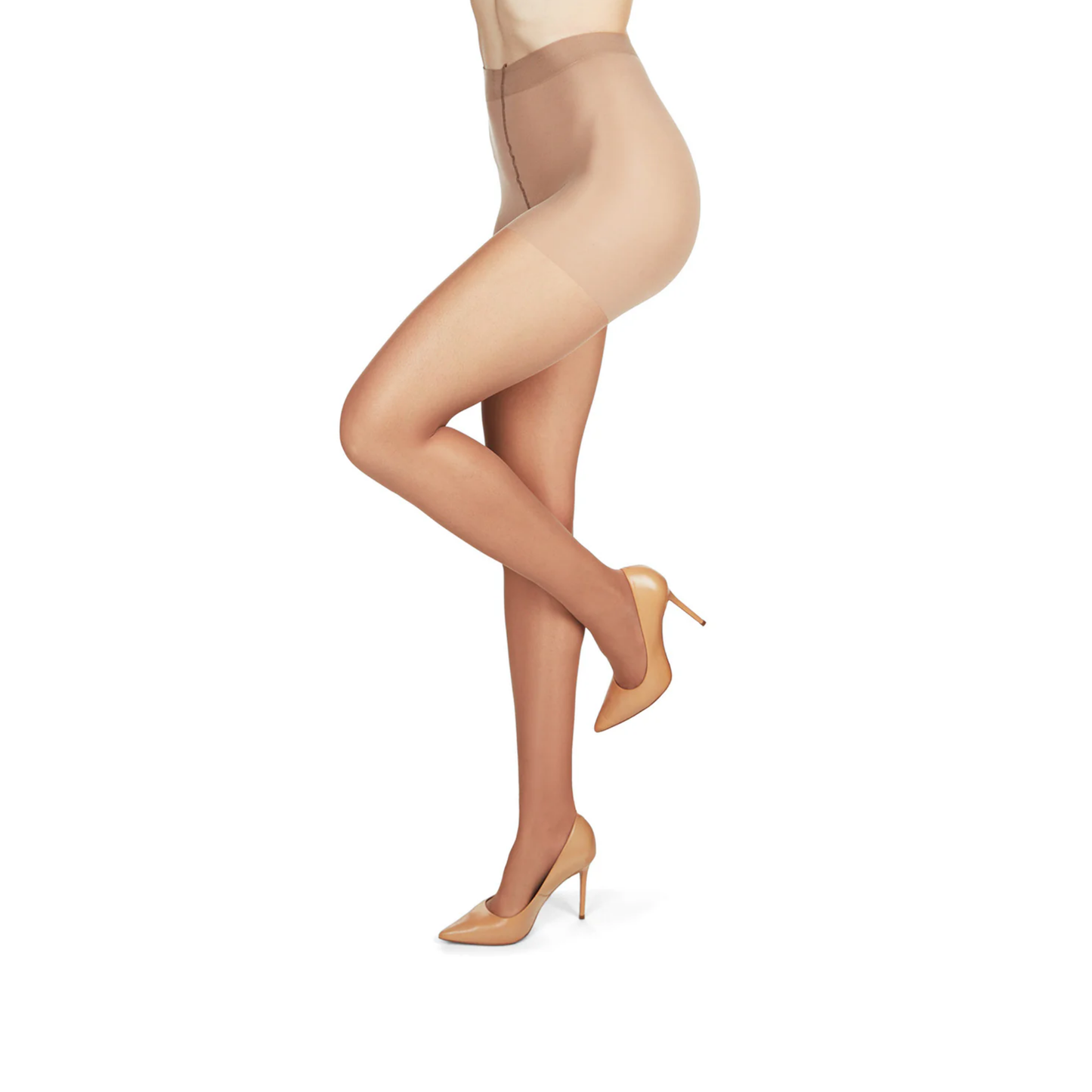 Memoi Womens 2 Pair Pack All Day Comfort Sheer Satin Sheer Pantyhose - Ms-650