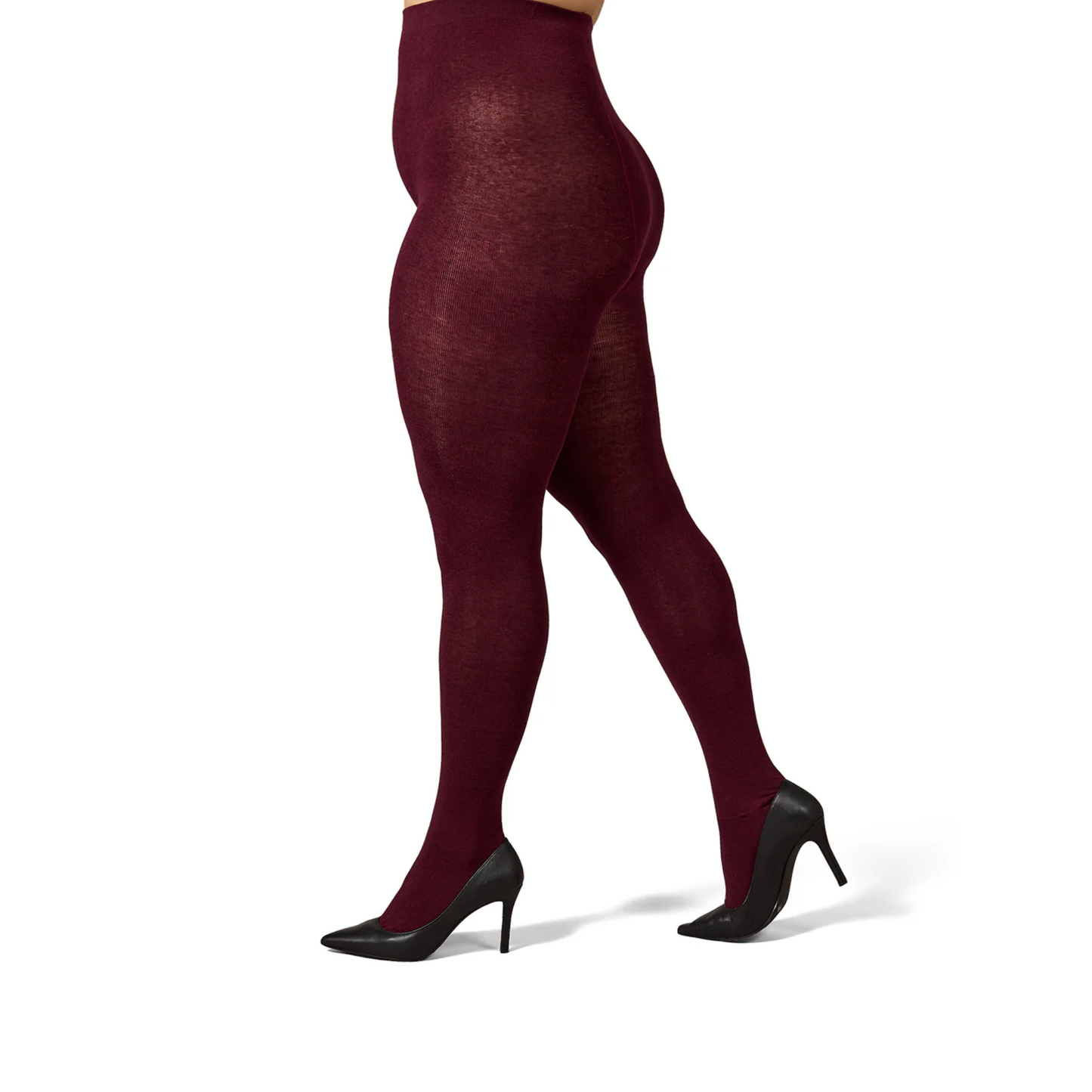 Memoi Womens Brooklyn Flat Knit Cotton Blend Sweater Tights - Mo-325