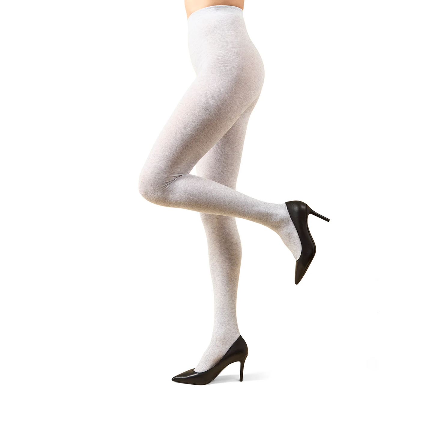 Memoi Womens Brooklyn Flat Knit Cotton Blend Sweater Tights - Mo-325