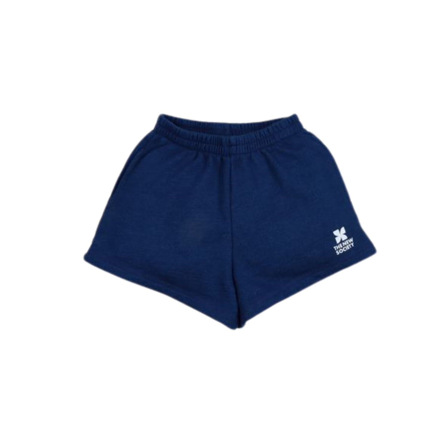 The New Society Indigo Denim Logo Short