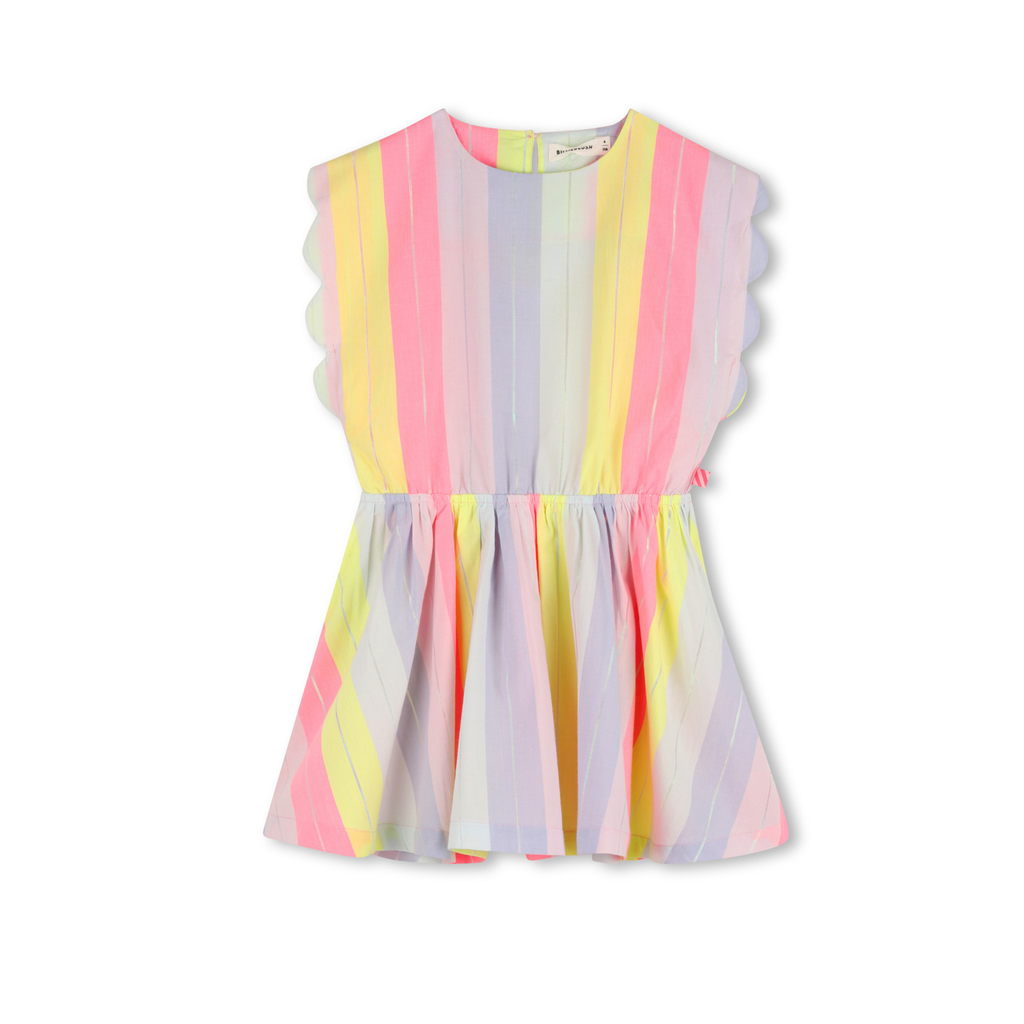 Billieblush Multicoloured Striped Scallop Hem Dress