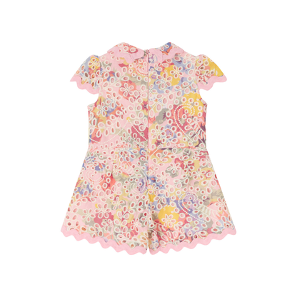 Marlo Kids Multi Alanna Embroidered Romper