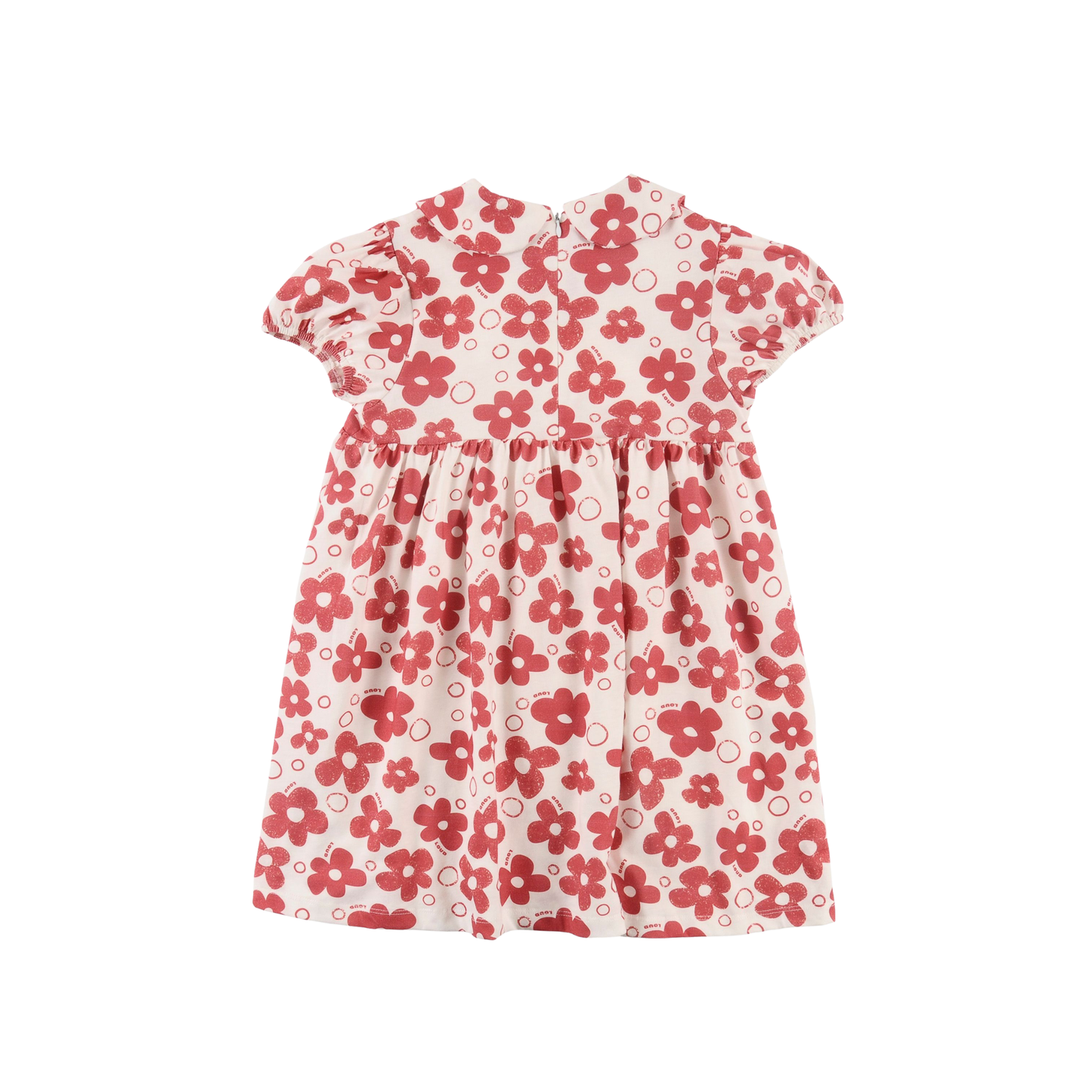 Loud Flower Aop Scent Peter Pan Short Dress