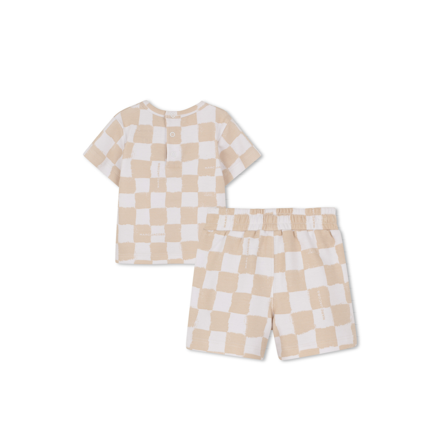 The Marc Jacobs Cream Checkerboard Shorts Set