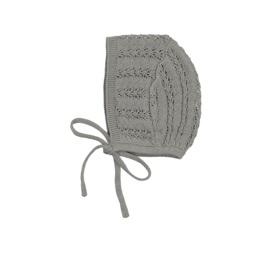 Lilette Light Blue Crochet Knit Bonnet