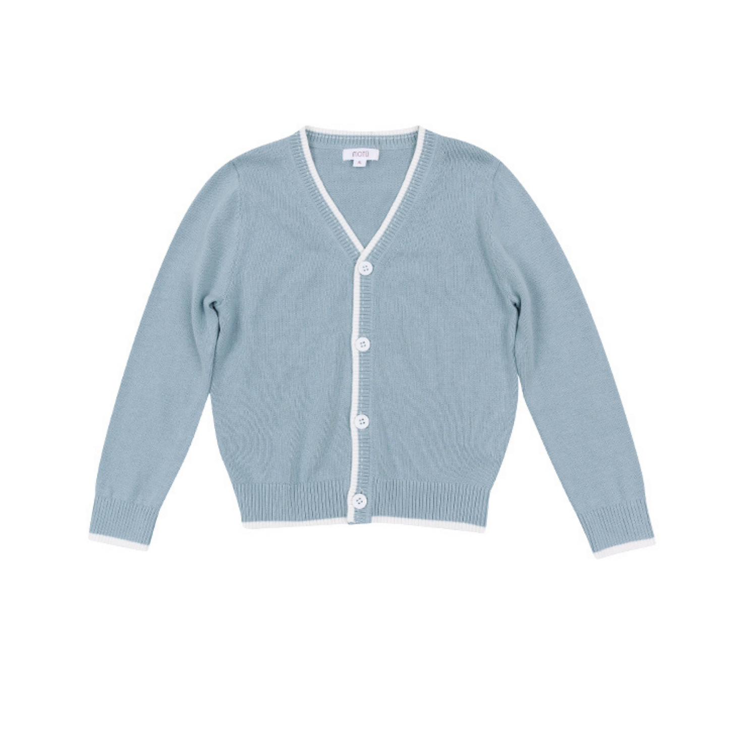 Motu Boys Sky Blue Zane Long Sleeve Cardigan