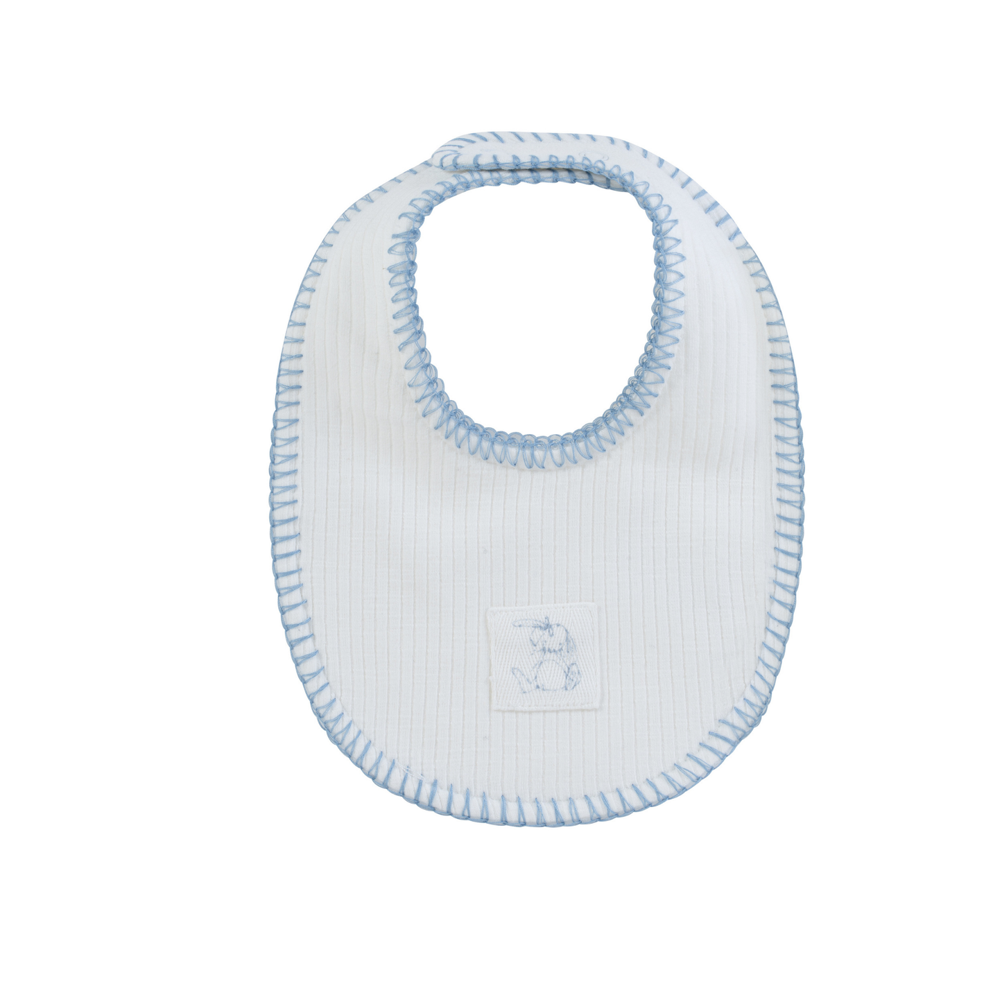 Kipp Baby Blue Bunny Rib Bib