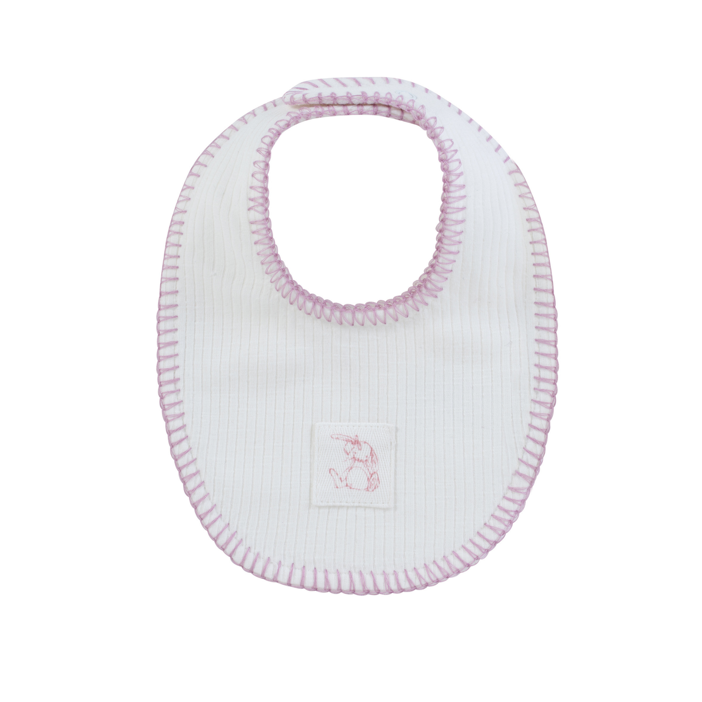 Kipp Baby Pink Bunny Rib Bib
