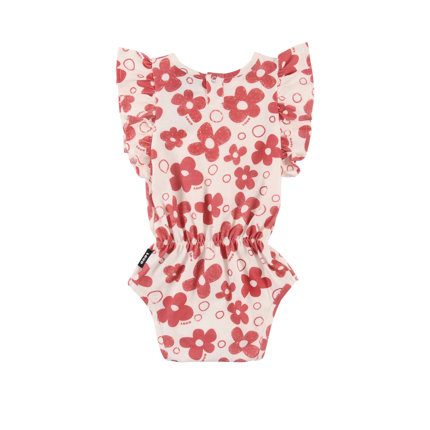 Loud Flower Aop Giardino Ruffle Romper