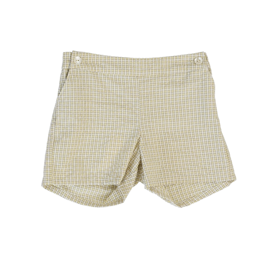 Analogie Yellow Mini Plaid Sunny Blossoms Shorts