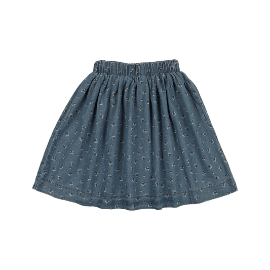 Analogie Blue Dainty Denim Circle Skirt