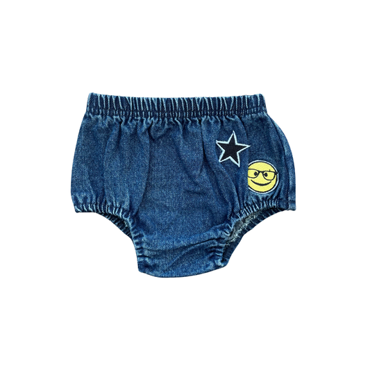 Bonjoy Denim Blue Jean Emoji Bloomers