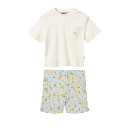 Wheat Summer Ivory Citrus Elsine Shorts Set