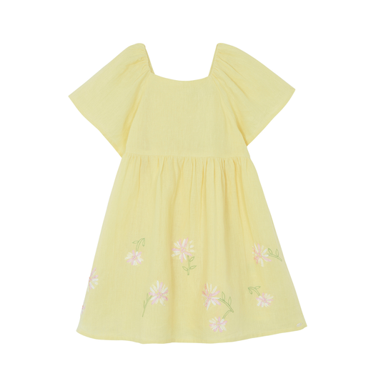 Tartine Et Chocolat Citrus Floaral Short Sleeve Dress