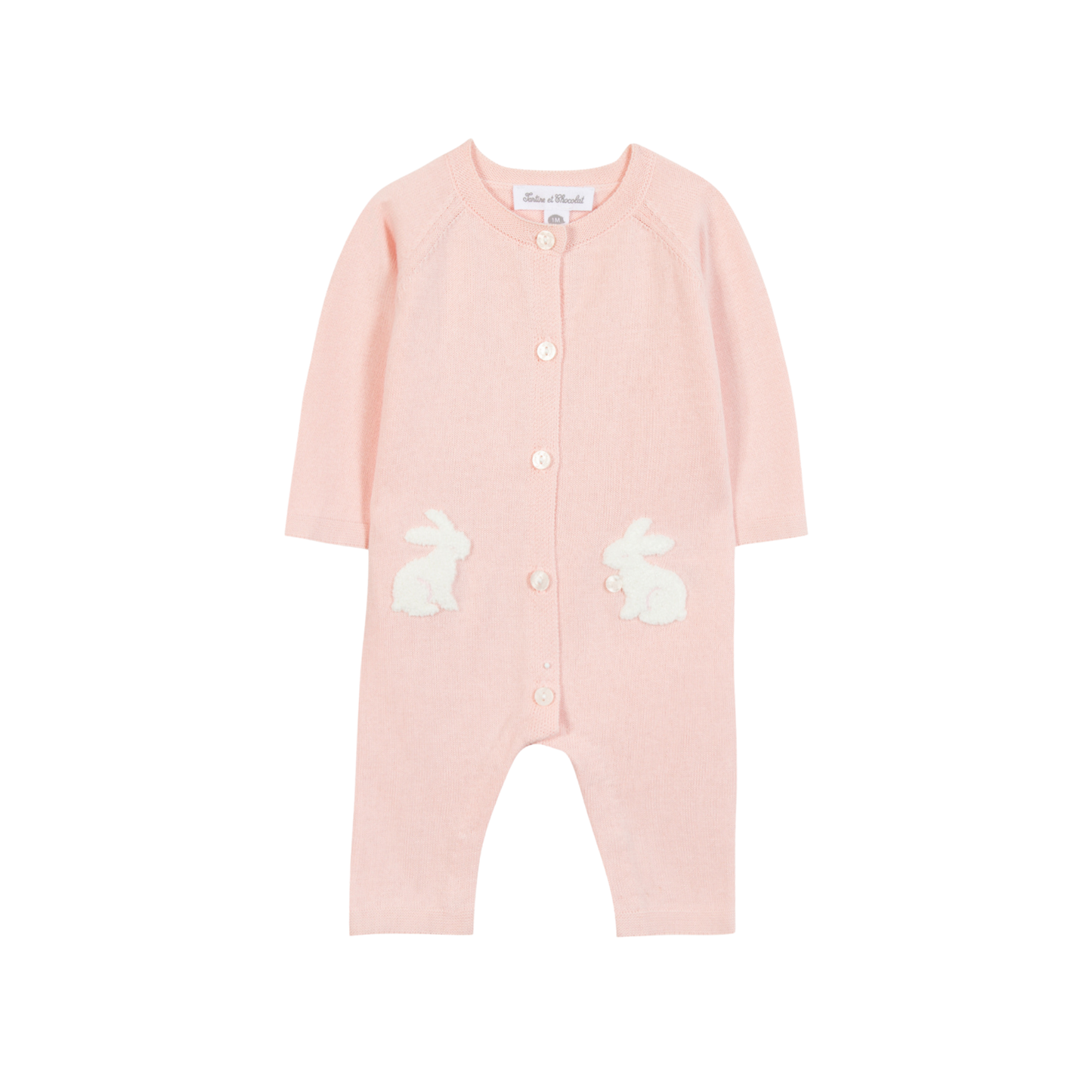 Tartine Et Chocolat Pink Bunnies Footie