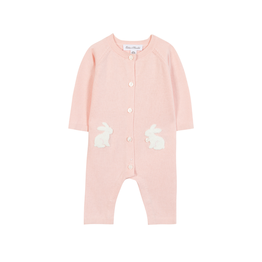 Tartine Et Chocolat Pink Bunnies Footie