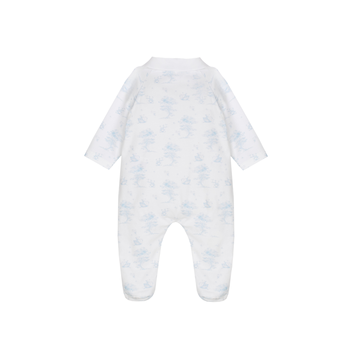 Patachou Light Blue Natural Teddy Footie
