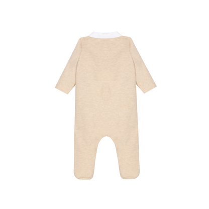 Patachou Beige Pony Collar Footie