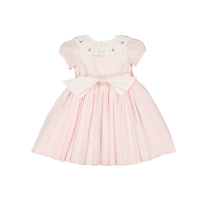 Antoinette Paris Rose Cherry Smocked Short Sleeve Dress