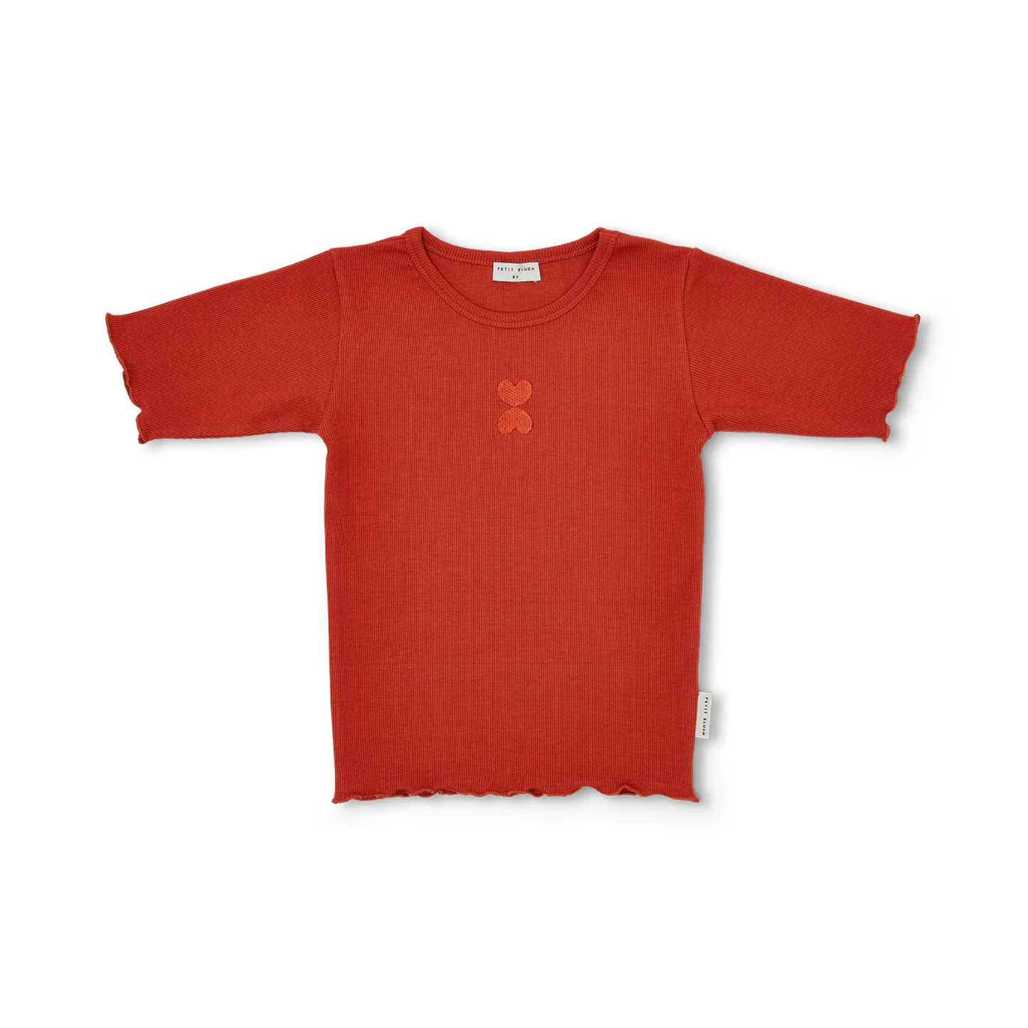Petit Blush Burnt Brick Rib T-Shirt