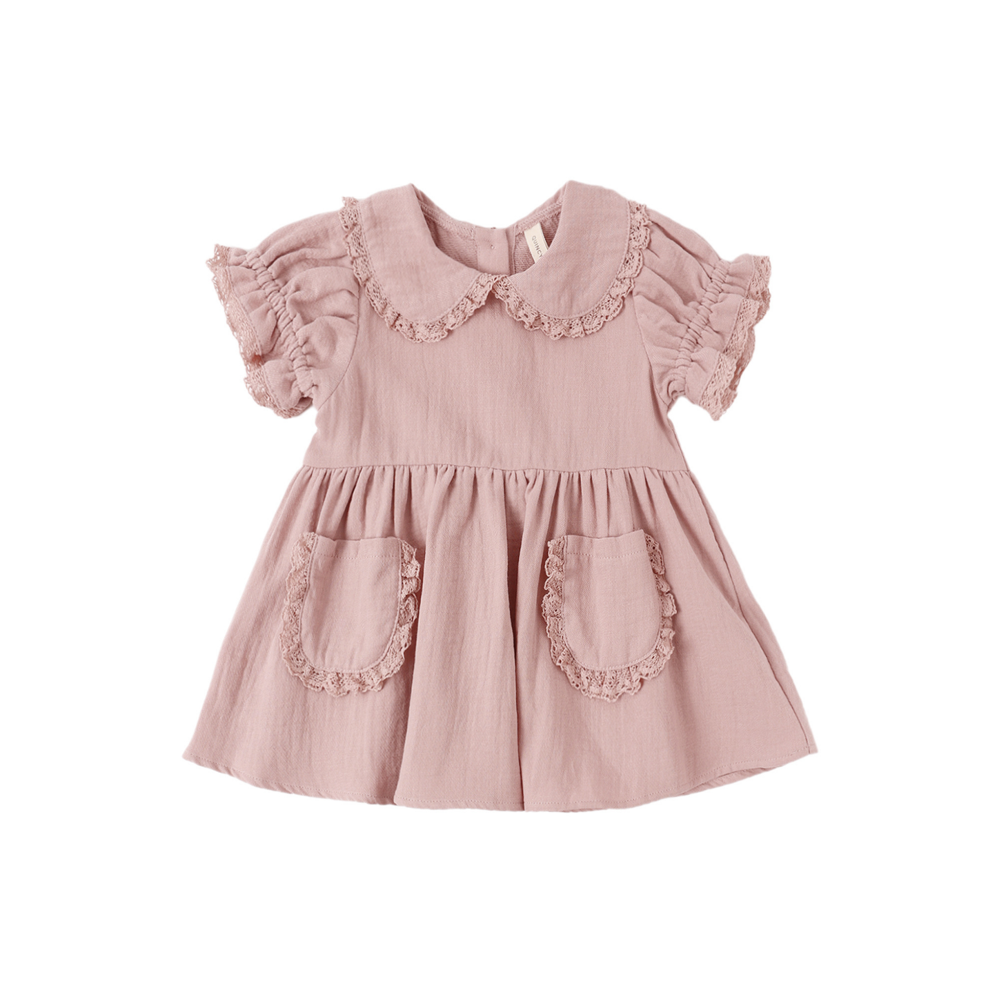 Quincy Mae Mauve Marisol Short Sleeve Dress