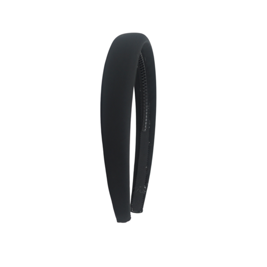 Bandeau Black Taffeta Collection Lightly Padded Headband