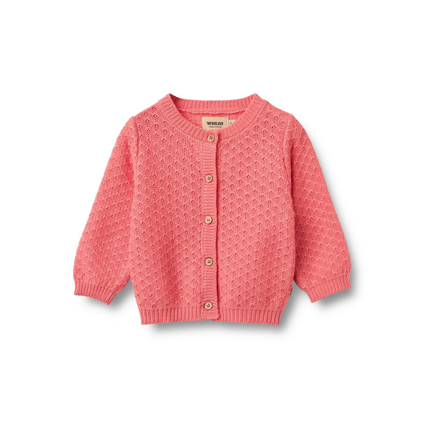 Wheat Coral Knit Cardigan Magnella