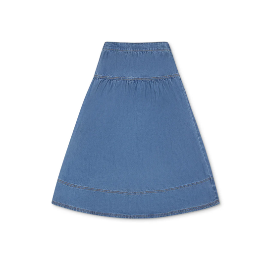 Little Parni Blue Denim Denim Maxi Skirt