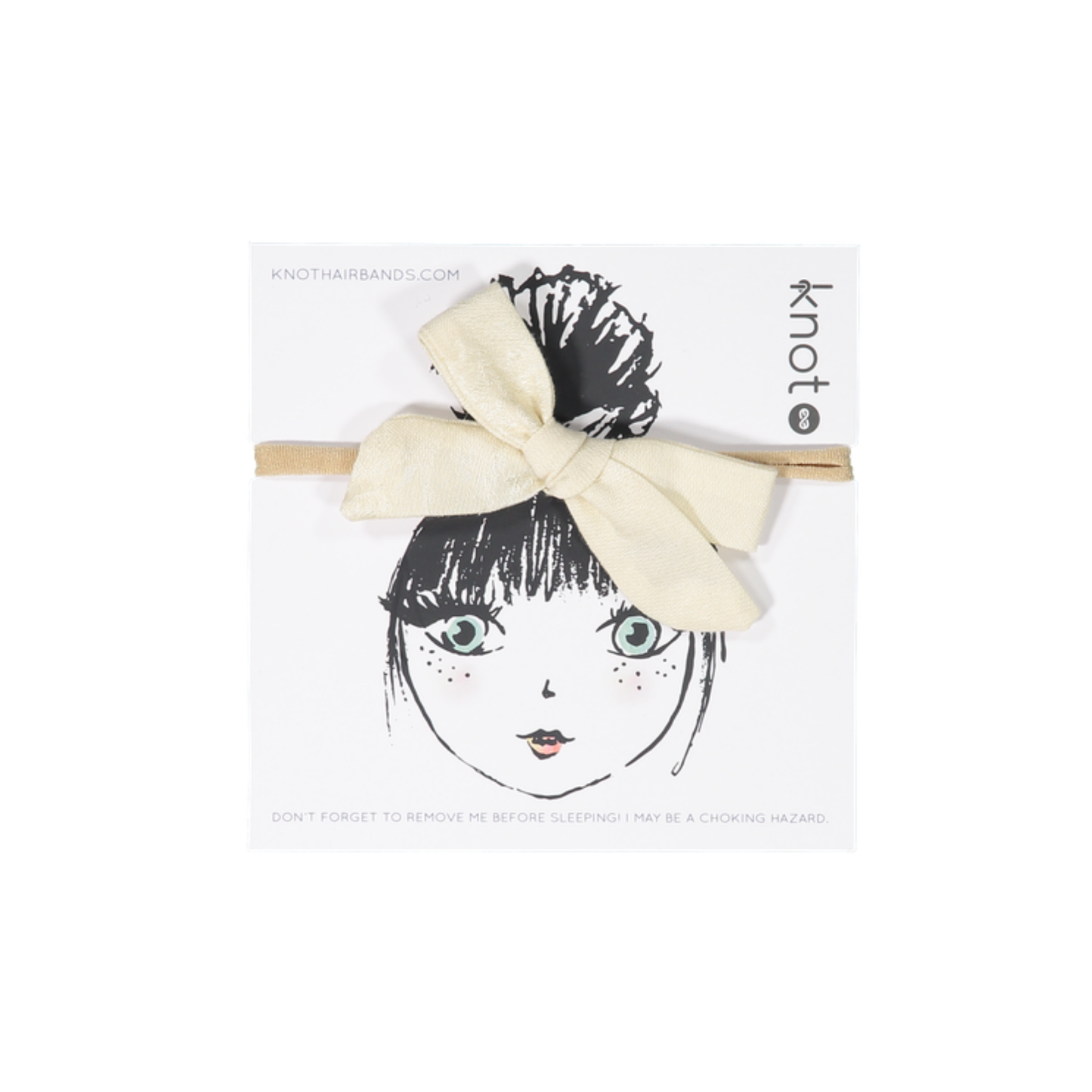 Knot Cream Bloom Bow Band