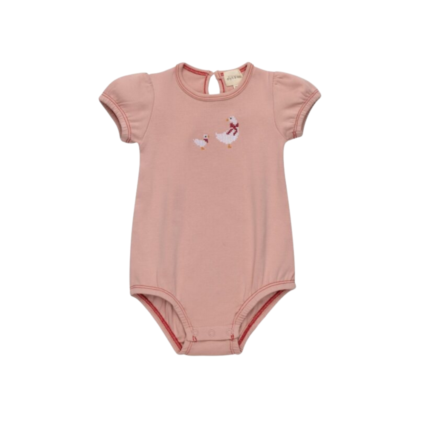 Ely's & Co Pink Cotton Romper
