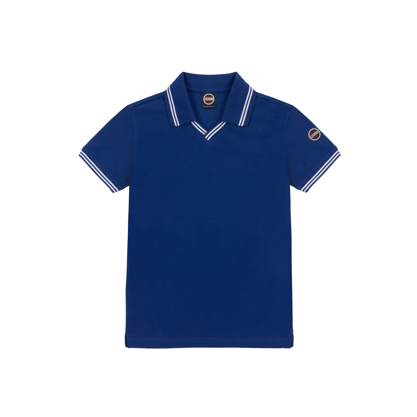 Colmar Navy Blue Collar Stripe Short Sleeve Polo