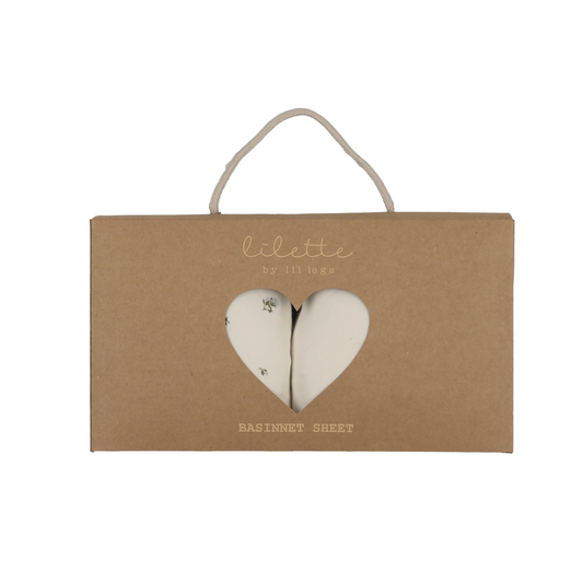 Lilette Rosebud Blue Rosebud Bassinet Sheet