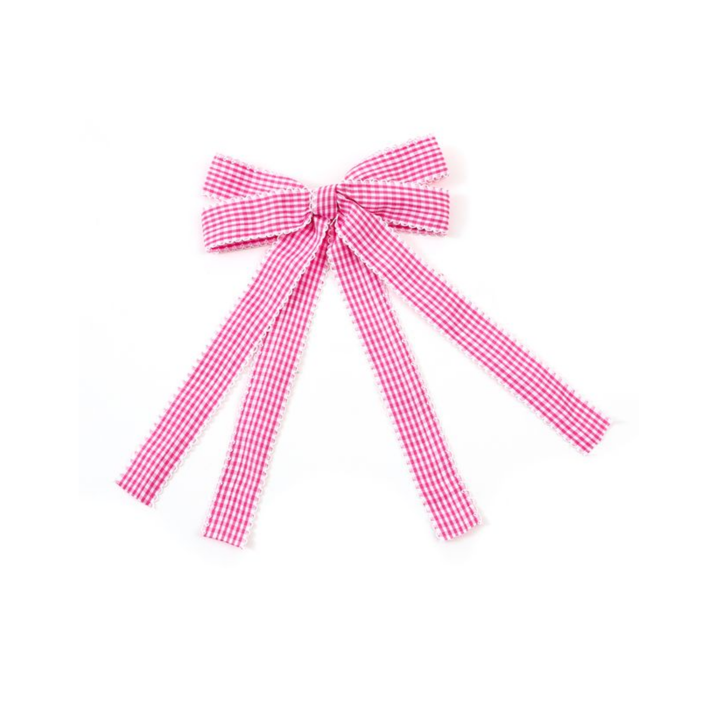 Halo Jocelyn Gingham Scalloped Longtail Clip