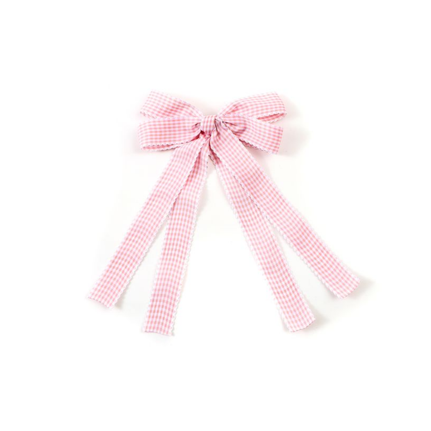 Halo Jocelyn Gingham Scalloped Longtail Clip