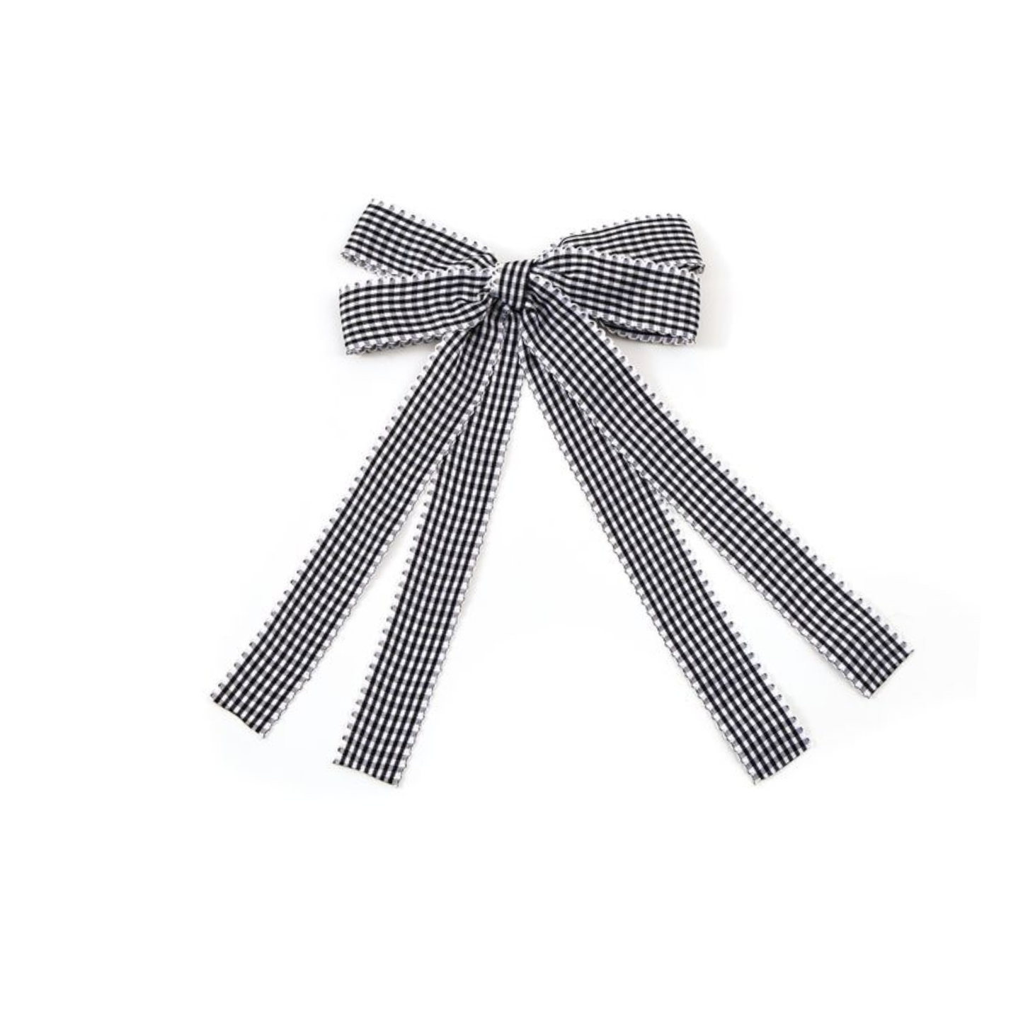 Halo Jocelyn Gingham Scalloped Longtail Clip