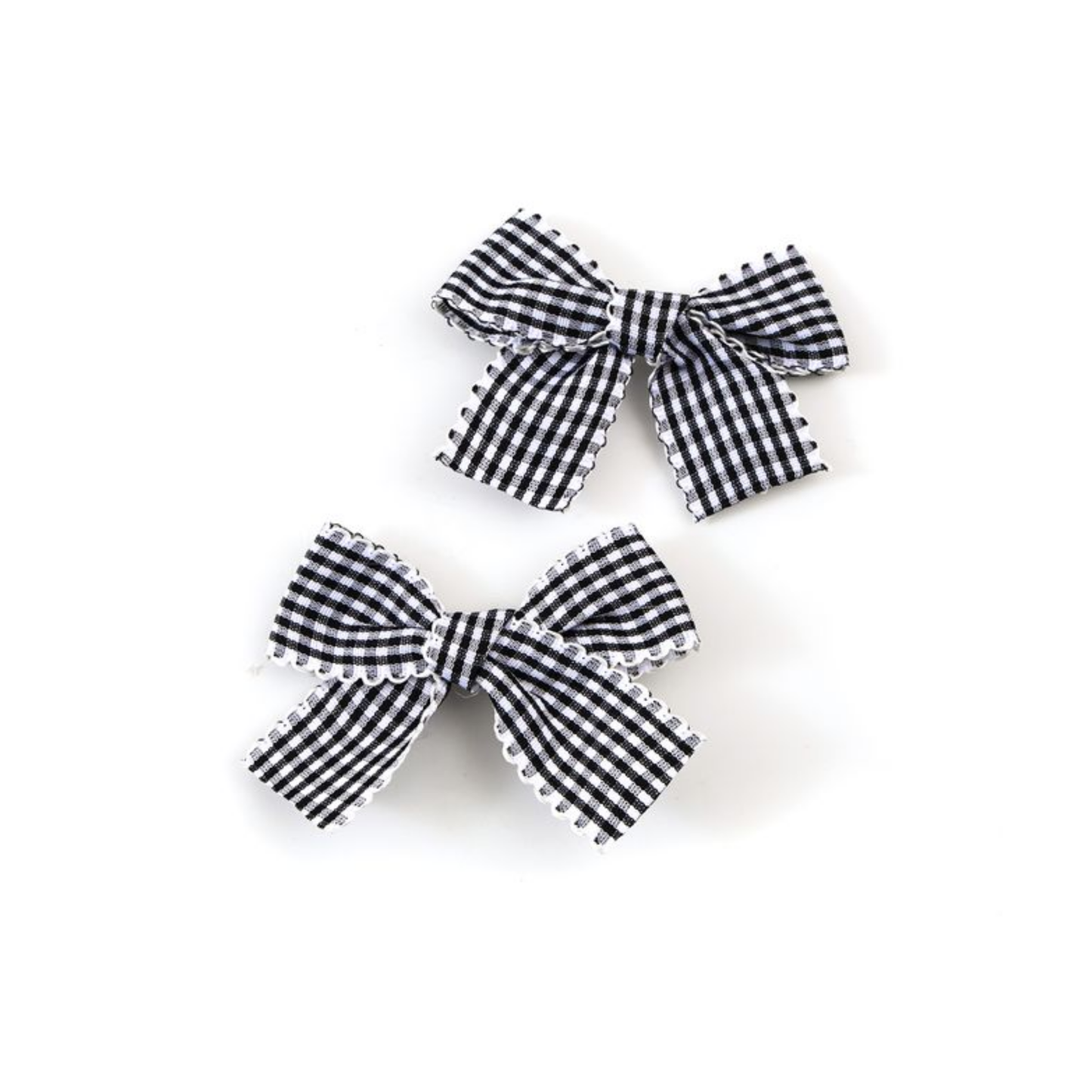 Halo Jocelyn Gingham Scalloped Double Clip Set