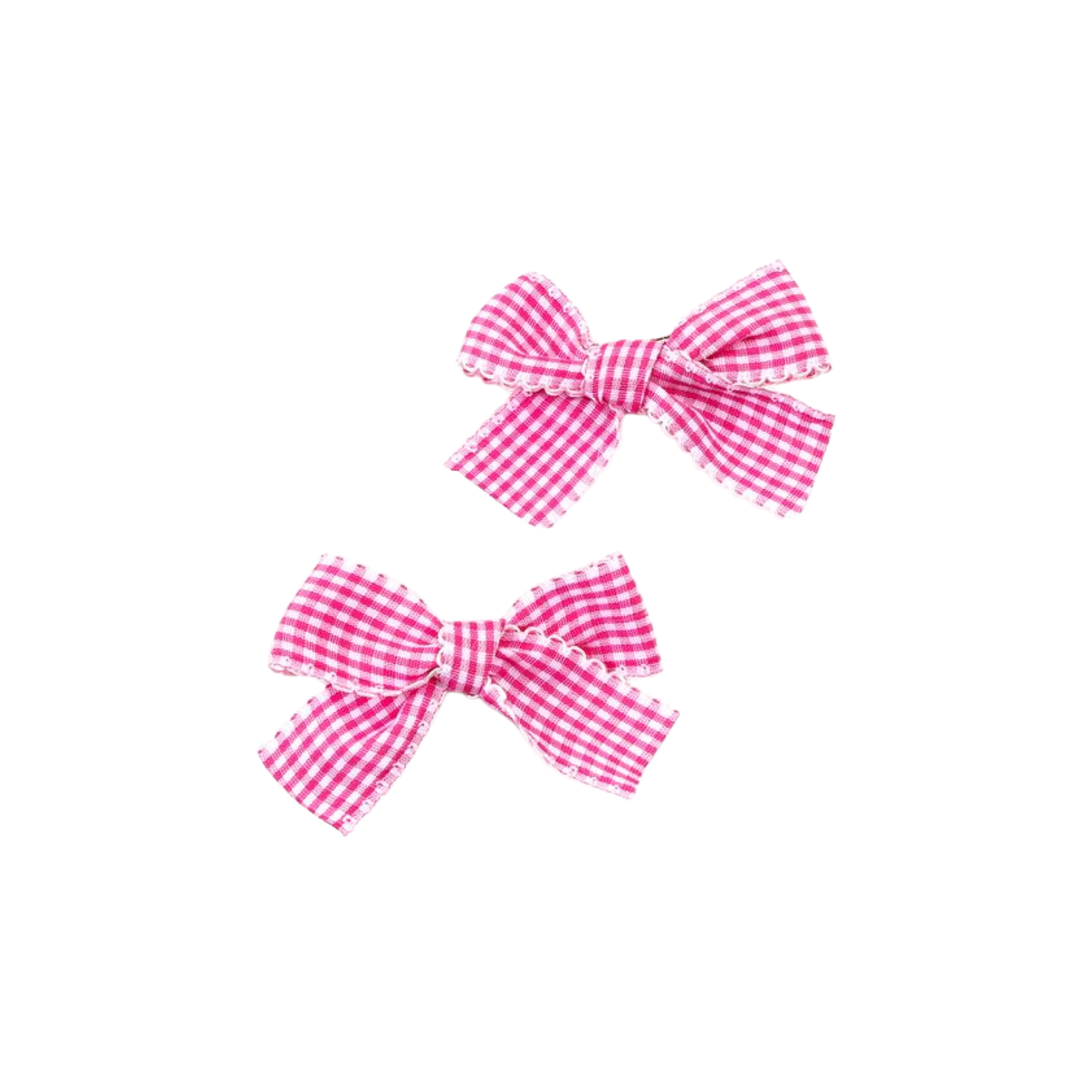 Halo Jocelyn Gingham Scalloped Double Clip Set