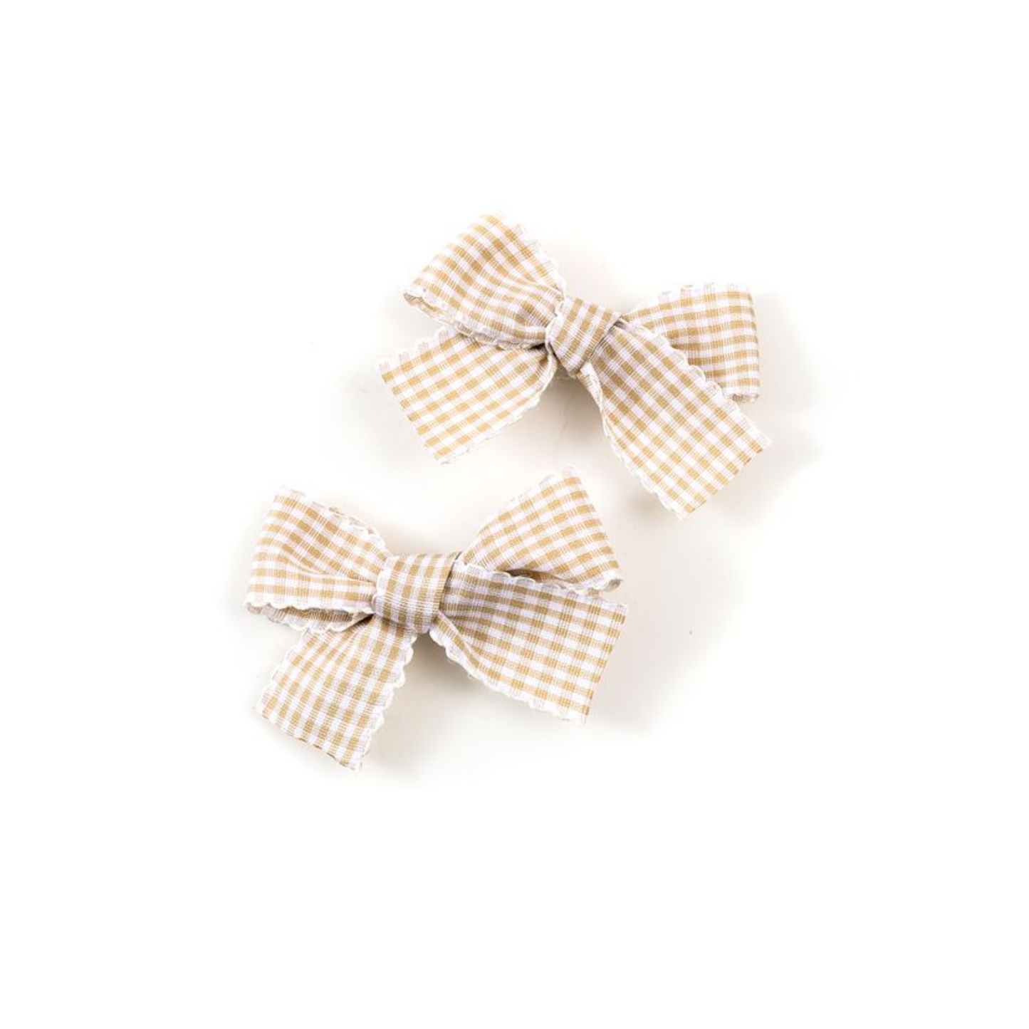 Halo Jocelyn Gingham Scalloped Double Clip Set
