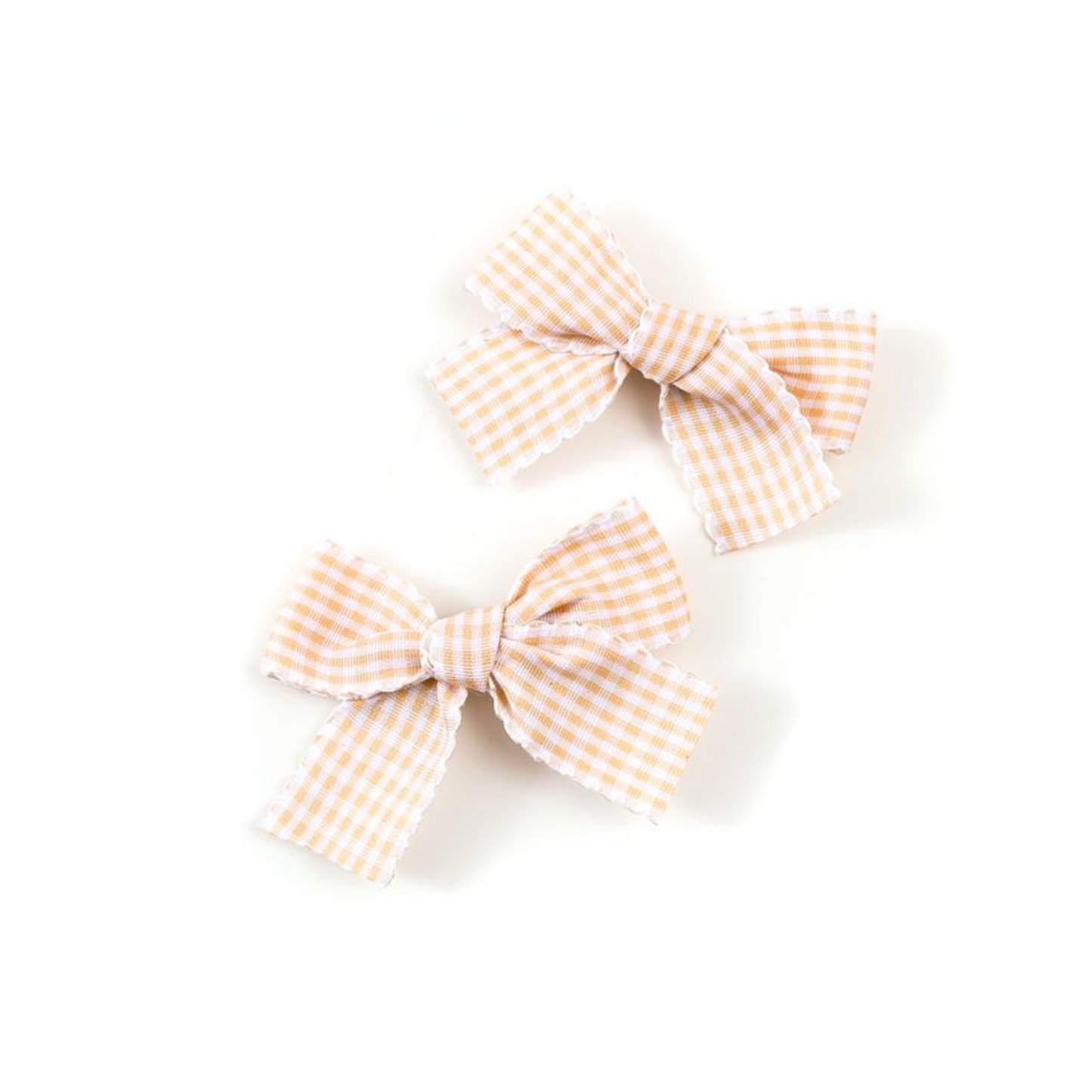 Halo Jocelyn Gingham Scalloped Double Clip Set