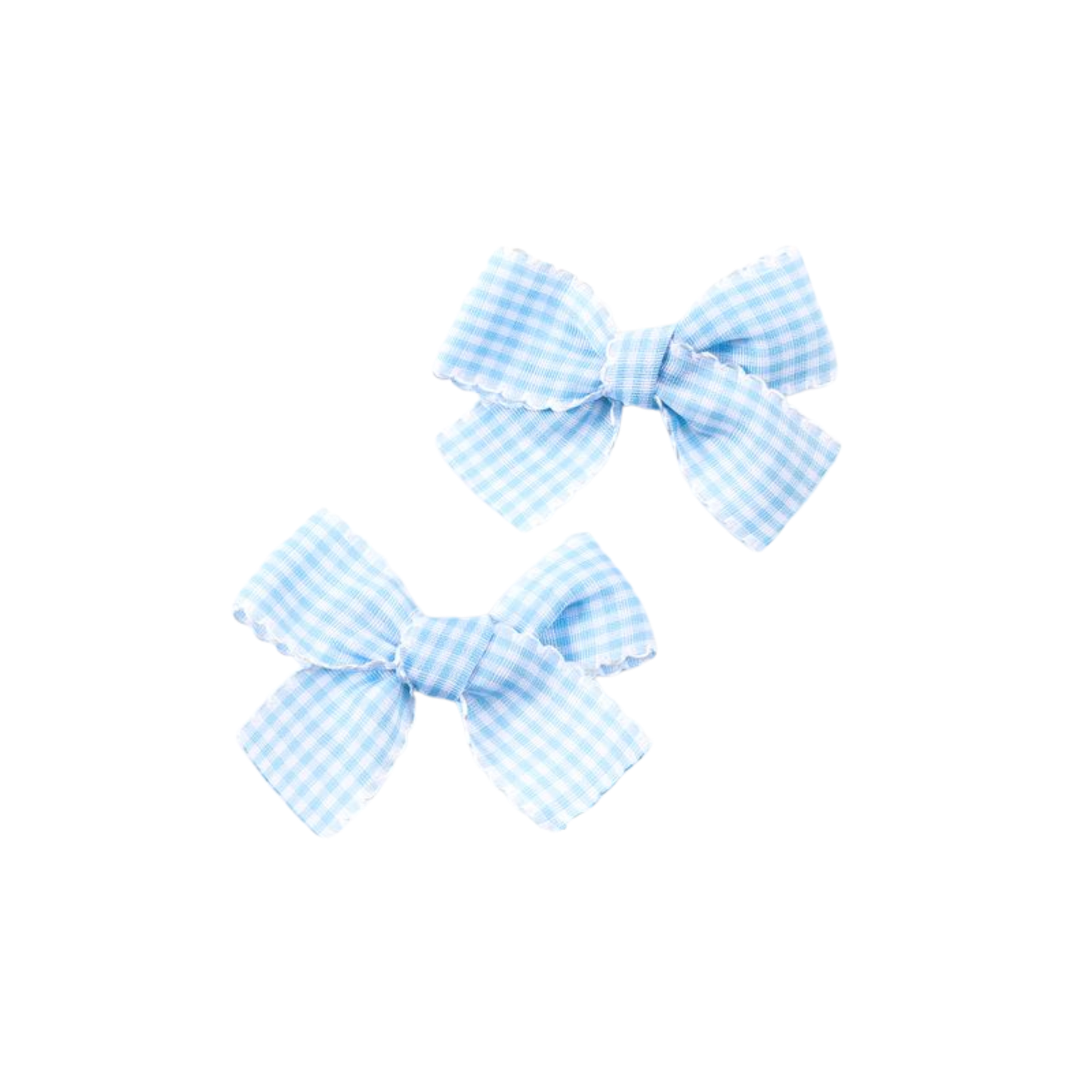 Halo Jocelyn Gingham Scalloped Double Clip Set