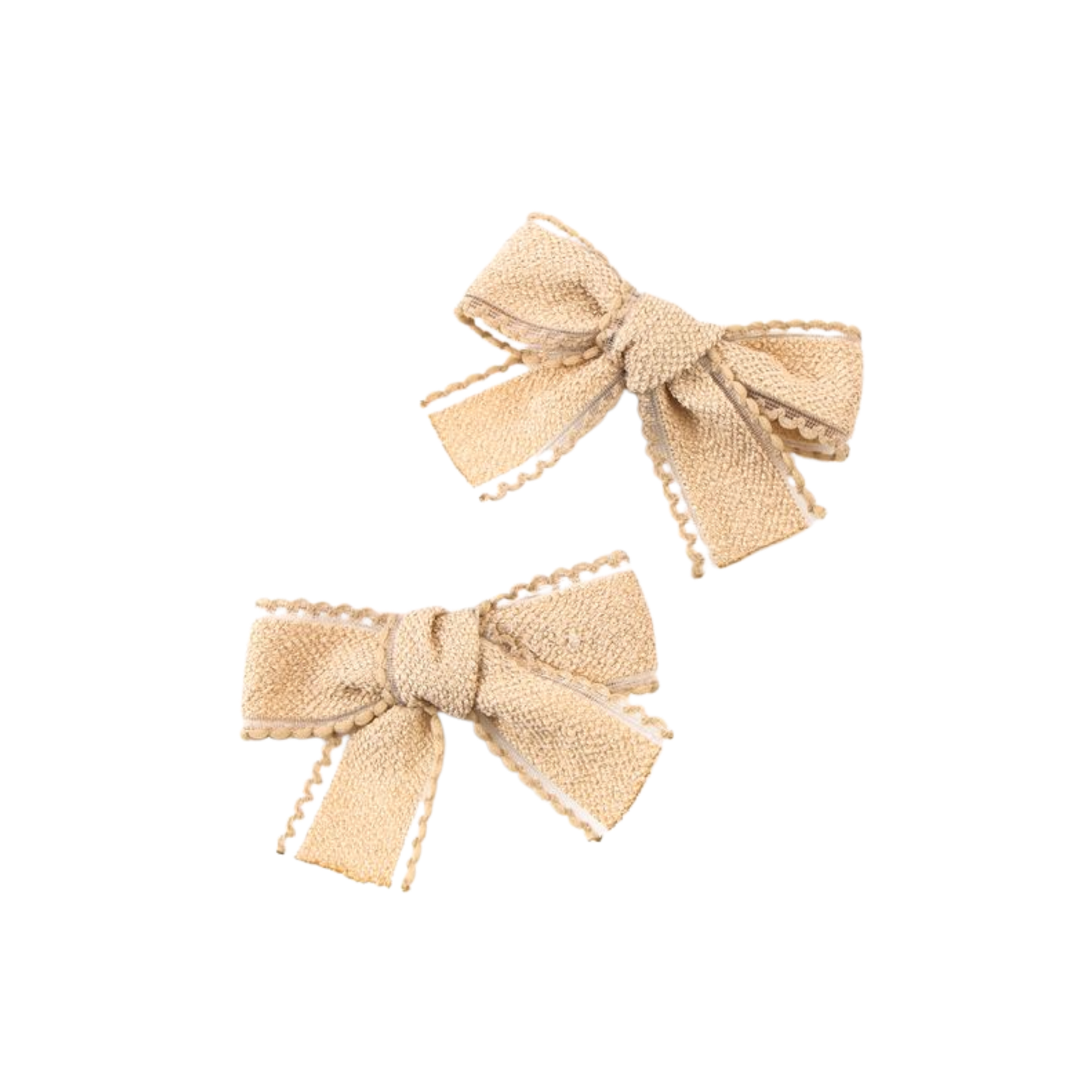 Halo Esmae Lace Trimmed Linen Double Clip Set