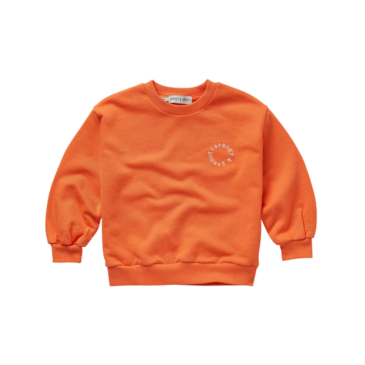 Sproet & Sprout Orange Logo Long Sleeve Sweatshirt