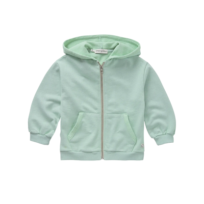 Sproet & Sprout Aqua Zip Up Logo Hoodie