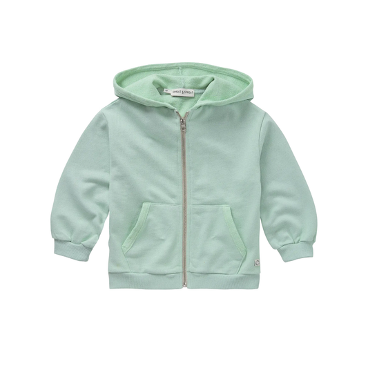 Sproet & Sprout Aqua Zip Up Logo Hoodie