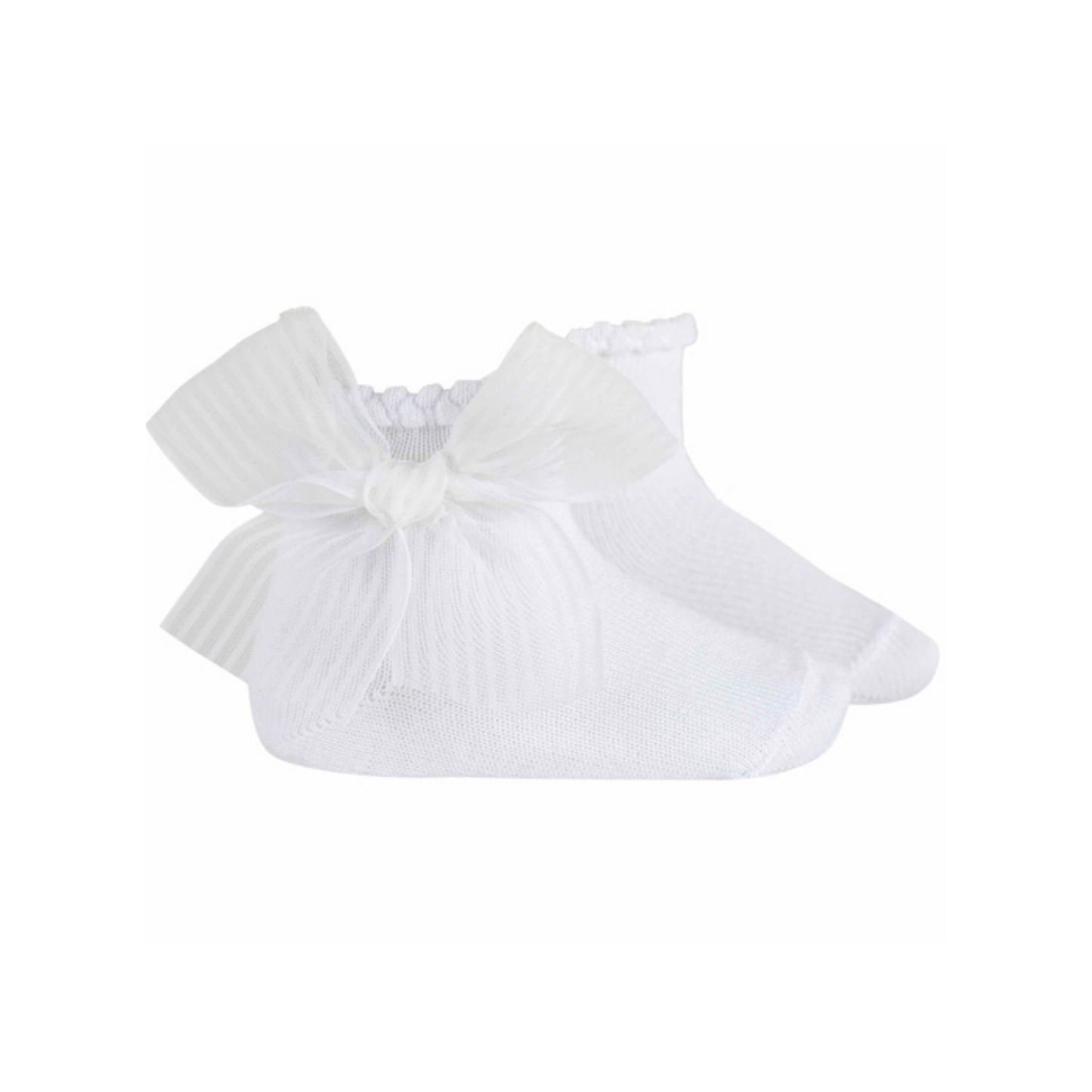 Condor Sock W/ Sheer Striped Bow